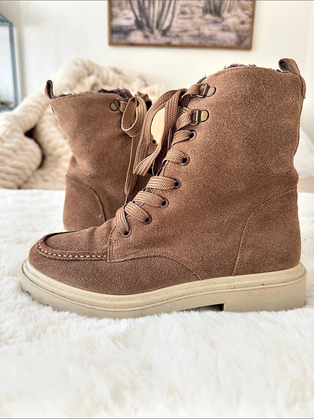 ara Fur-Lined Women’s Winter Boots Brown US 6.5 M